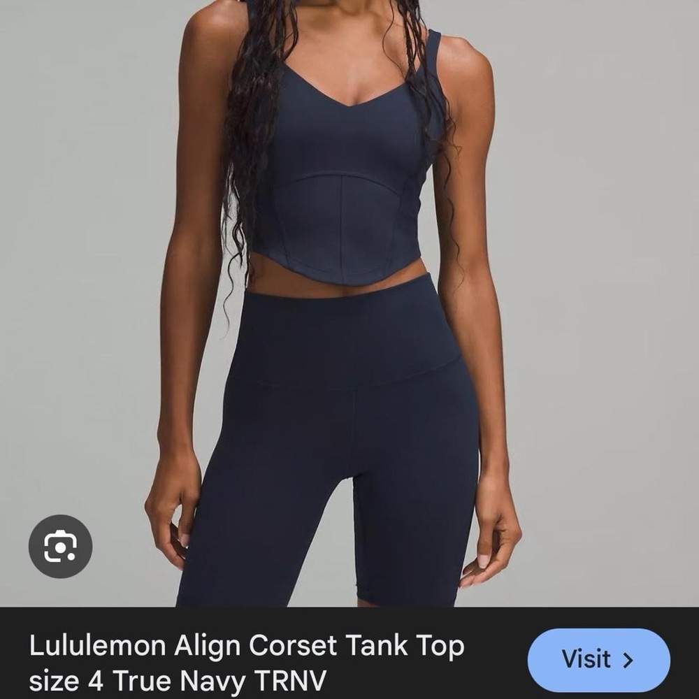 Lululemon Athletica True Navy Crop Top